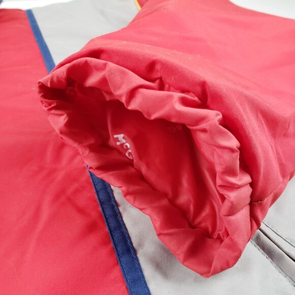 Vtg McGregor Men Large Nylon Insulated Puffer Retro 90"s Hippie Zip Jacket - Picture 7 of 11